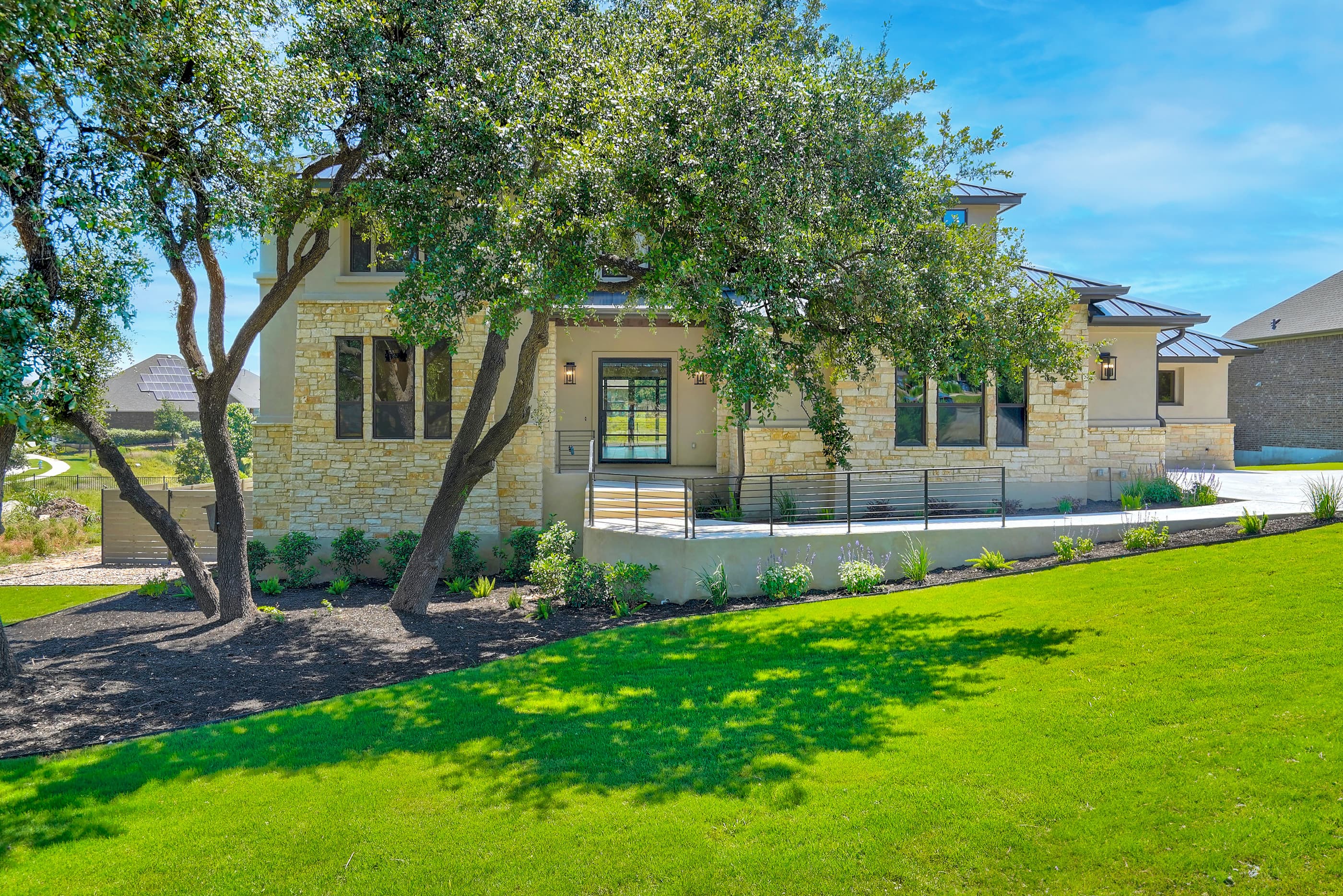 Custom home exterior, 1208 Legacy Crossing